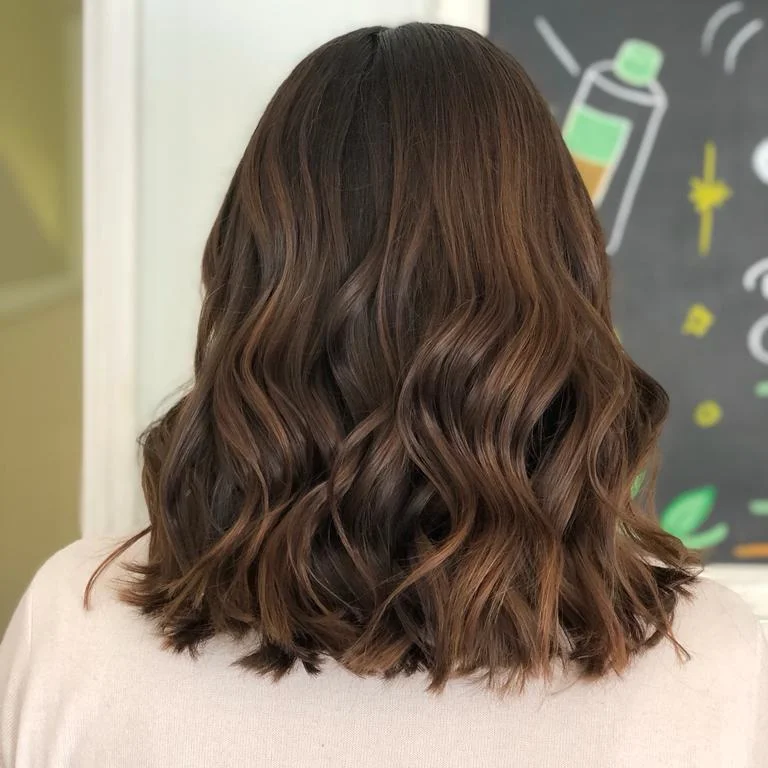 Lob con balayage, trabajo de Gaby Villablanca