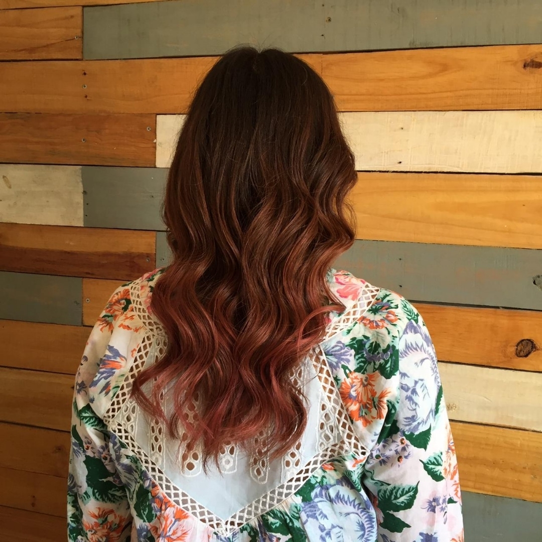 Ombré rosa, trabajo de Gaby Villablanca
